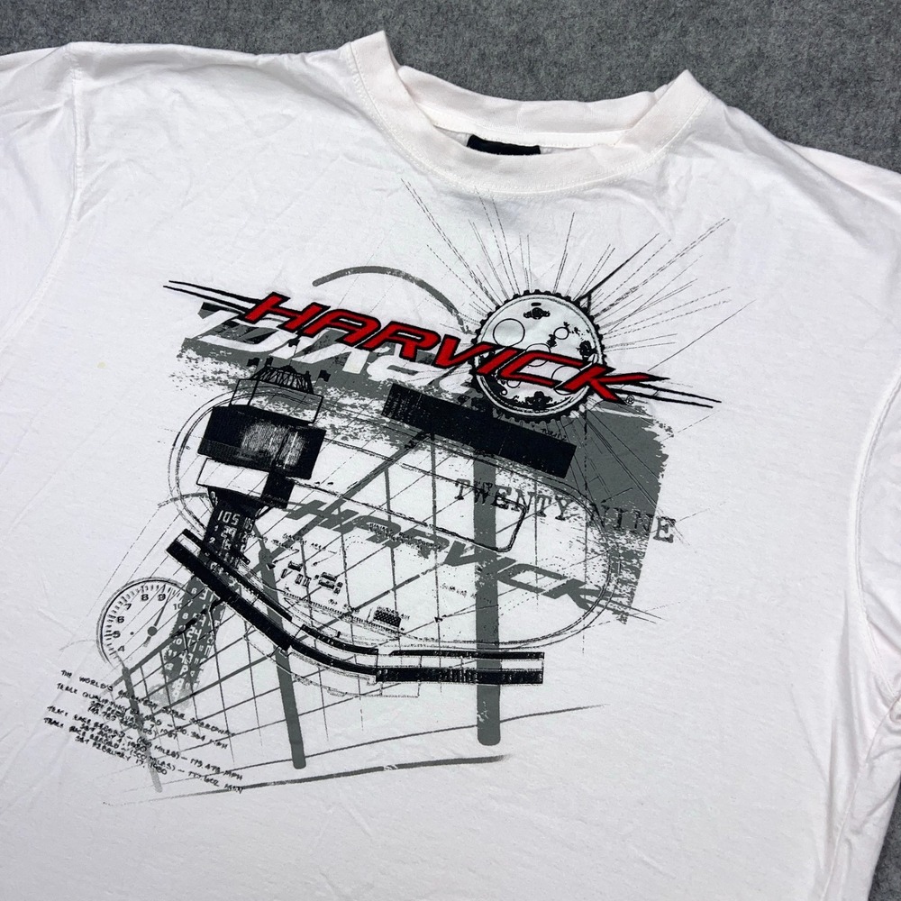 Kevin Harvick Shirt Mens 2XL XXL White Graphic Tee Chase NASCAR Racing